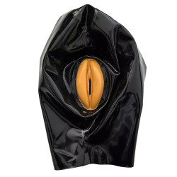 LateXcite Cagoule avec vulve Vagina Hood Noire